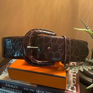American alligator belt